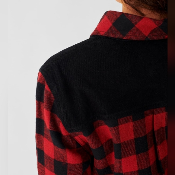 NWOT Faherty Daly Shirt Red Collins Plaid Medium Button Up - Picture 4 of 9